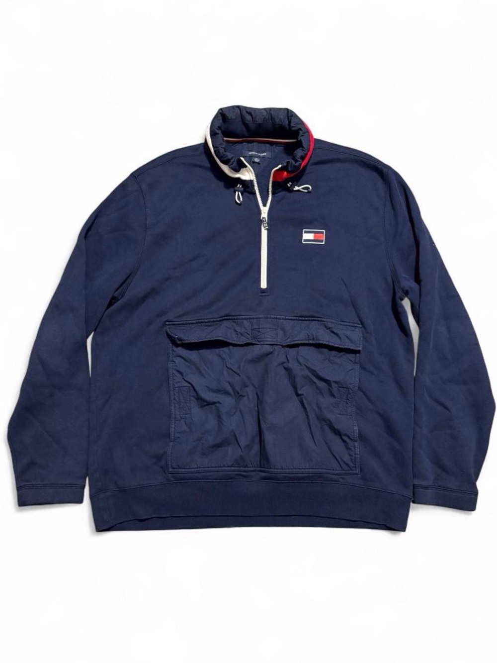 Tommy Hilfiger Quarter-Zip Popover Pullover – XXL